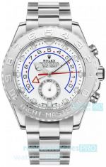 Newest Replica Rolex Yacht-Master II 44 Automatic Watch Silver Bezel Stainless Steel